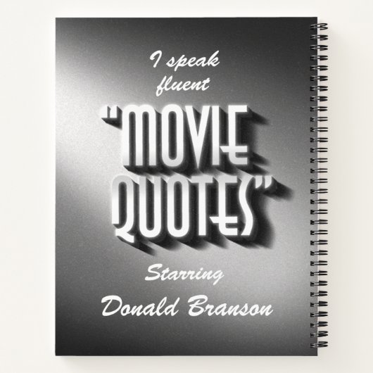 Speciaal filmprijsjournaal notitieboek (Achterkant)