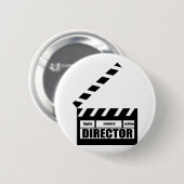 Speciaal filmregisseur Clapboard Clapboard Clapboa Ronde Button 5,7 Cm (Voorkant /achterkant)