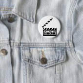 Speciaal filmregisseur Clapboard Clapboard Clapboa Ronde Button 5,7 Cm (In situ)