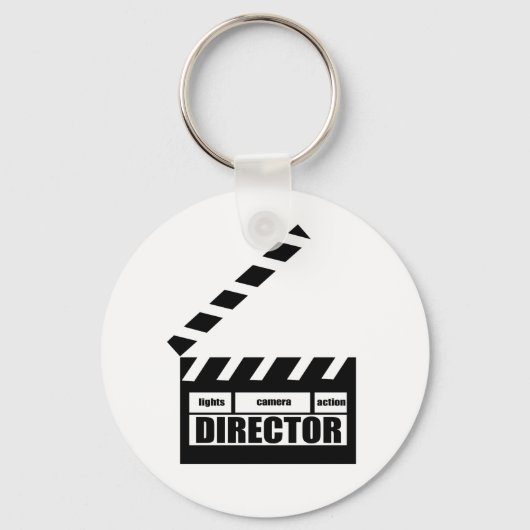 Speciaal filmregisseur Clapboard Clapboard Clapboa Sleutelhanger (Voorkant)