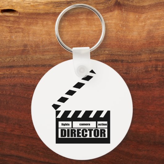 Speciaal filmregisseur Clapboard Clapboard Clapboa Sleutelhanger (Voorkant)