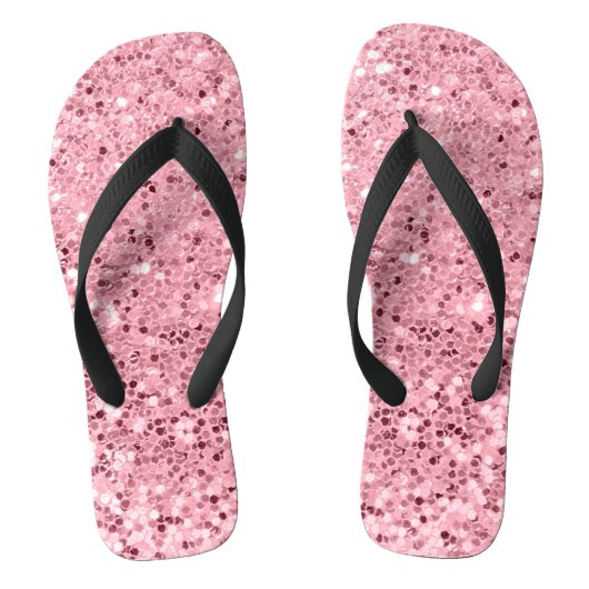 Speciaal Flipflop Sandals Roos Gold Glitter Teenslippers (Voetbed)