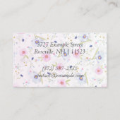 Speciaal "Floral Bloom" (Amerikaans) Visitekaartje (Achterkant)