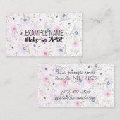 Speciaal "Floral Bloom" (Amerikaans) Visitekaartje (Voorkant / Achterkant)