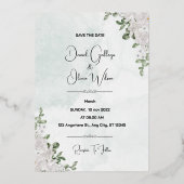 Speciaal Floral Patterned bruiloft uitnodiging (Voorkant)