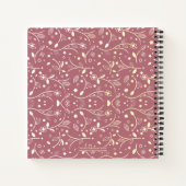 Speciaal Floral Roos Gold Prayer Journal Notitieboek (Achterkant)