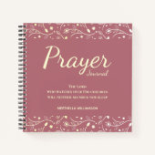 Speciaal Floral Roos Gold Prayer Journal Notitieboek (Voorkant)