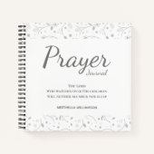 Speciaal Floral White Prayer Journal Notitieboek (Voorkant)