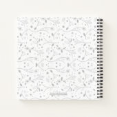 Speciaal Floral White Prayer Journal Notitieboek (Achterkant)