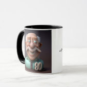 Speciaal fonds 80-jarige verjaardag mok (Voorkant links)