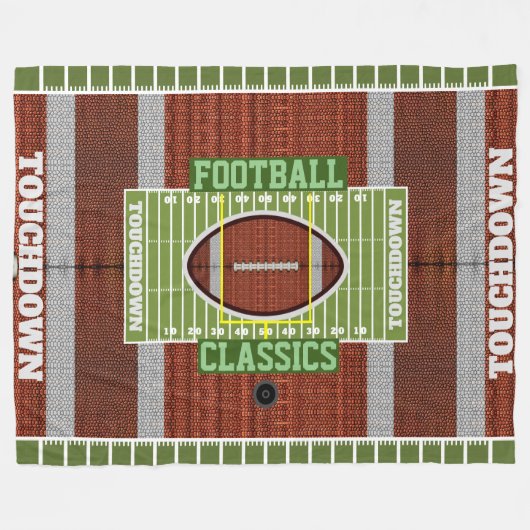 Speciaal Football Classics Fleece Blanket Deken (Voorkant (Horizontaal))