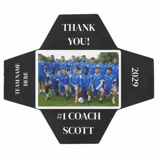 Speciaal Football Coach Team Foto Dank u Voetbal (Enkel)