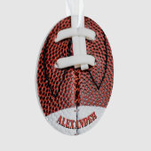 Speciaal Football Laces Closeup Ornament (voorkant)