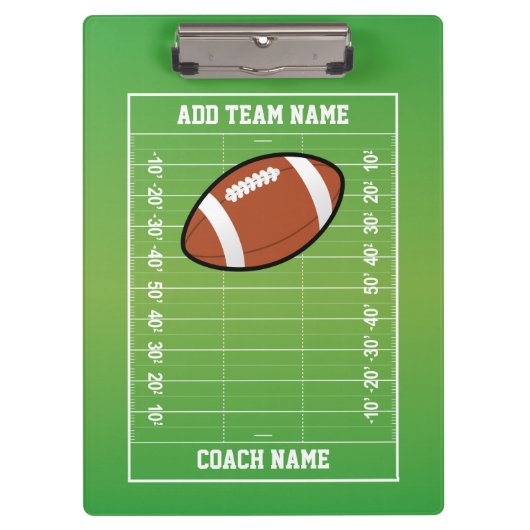 Speciaal Football veldecoach Klembord (Voorkant)