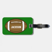 Speciaal Football voor jongens die van sport houde Bagagelabel (Achterkant horizontaal)