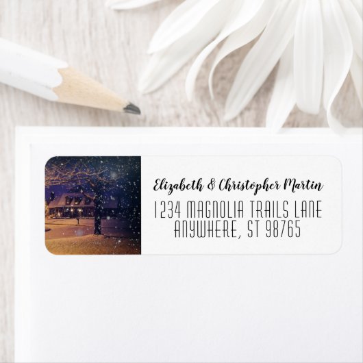 Speciaal foto Modern Return Address Label (Insitu)