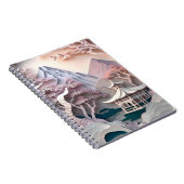 Speciaal foto van Papier Cutout Pavilion Landscape Notitieboek (Rechterzijde)