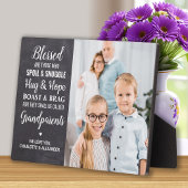 Speciaal foto van Rustic Blessed Grandouders Fotoplaat