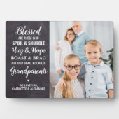 Speciaal foto van Rustic Blessed Grandouders Fotoplaat (voorkant)