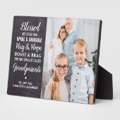 Speciaal foto van Rustic Blessed Grandouders Fotoplaat (Zijkant)
