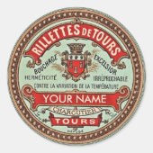 Speciaal Frans Apothecair label (Voorkant)