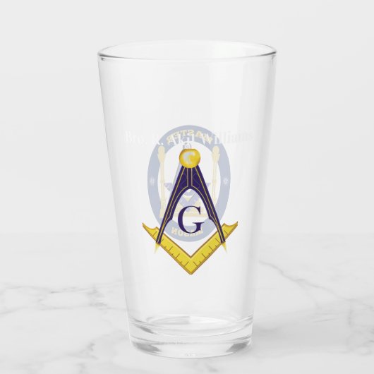 Speciaal freemason glas (Achterkant)