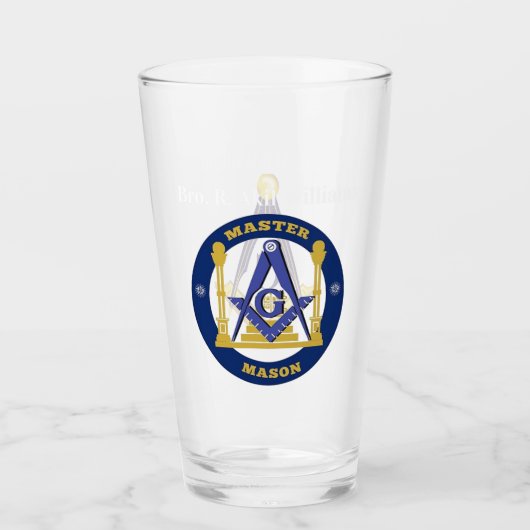 Speciaal freemason glas (Voorkant)