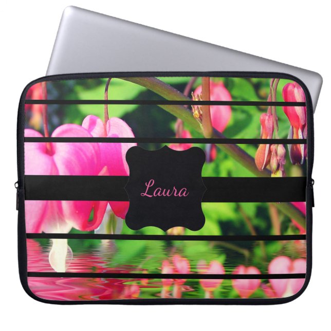 Speciaal Fuchsia-ontwerp Laptop Sleeve (Voorkant)