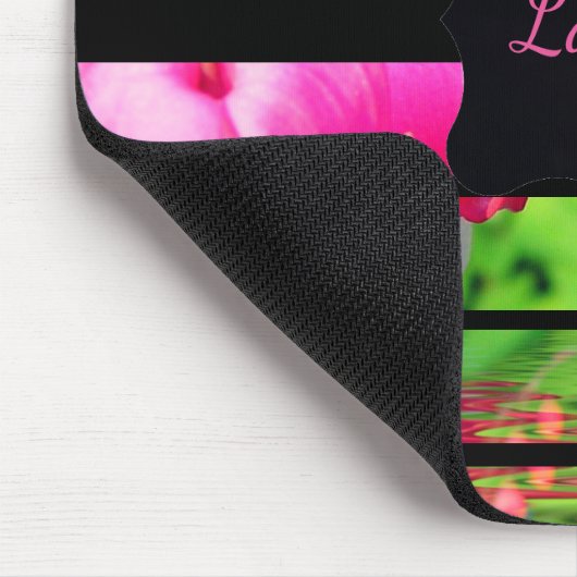 Speciaal Fuchsia-ontwerp Muismat (Hoek)