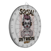 Speciaal gameontwerp met sociale afstanden dartbord (Voorkant Links)