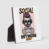 Speciaal gameontwerp met sociale afstanden fotoplaat (Voorkant)