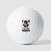 Speciaal gameontwerp met sociale afstanden golfballen (Voorkant)