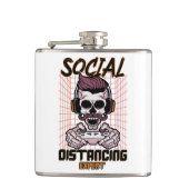 Speciaal gameontwerp met sociale afstanden heupfles (Voorkant)