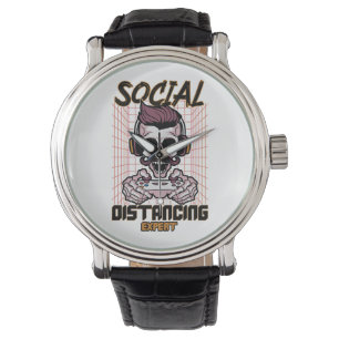 Speciaal gameontwerp met sociale afstanden horloge