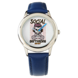 Speciaal gameontwerp met sociale afstanden horloge