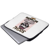 Speciaal gameontwerp met sociale afstanden laptop sleeve (Voorkant onderkant)