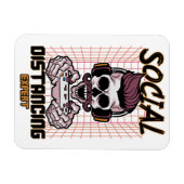 Speciaal gameontwerp met sociale afstanden magneet (Horizontaal)