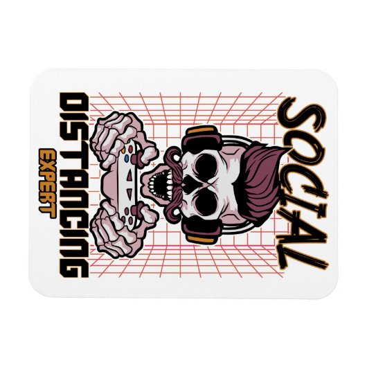 Speciaal gameontwerp met sociale afstanden magneet (Horizontaal)