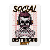 Speciaal gameontwerp met sociale afstanden magneet (Verticaal)