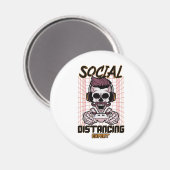 Speciaal gameontwerp met sociale afstanden magneet (Voorkant / Achterkant)