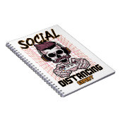 Speciaal gameontwerp met sociale afstanden notitieboek (Rechterzijde)