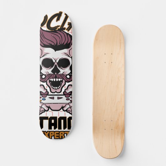 Speciaal gameontwerp met sociale afstanden persoonlijk skateboard (Voorkant)