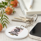 Speciaal gameontwerp met sociale afstanden sleutelhanger (Voorkant Rechts)