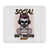 Speciaal gameontwerp met sociale afstanden snijplank (Voorkant)