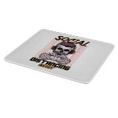 Speciaal gameontwerp met sociale afstanden snijplank (Hoek)