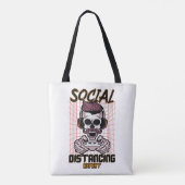 Speciaal gameontwerp met sociale afstanden tote bag (Achterkant)