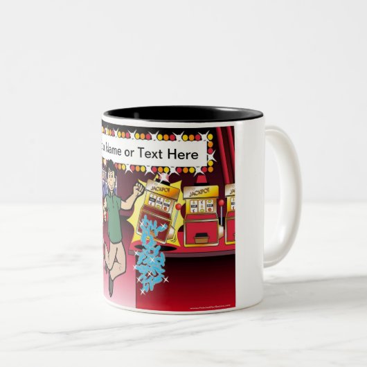 Speciaal gamer - Mannelijke Cartoon Tweekleurige Koffiemok (Voorkant rechts)