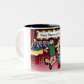 Speciaal gamer - Mannelijke Cartoon Tweekleurige Koffiemok (Voorkant links)