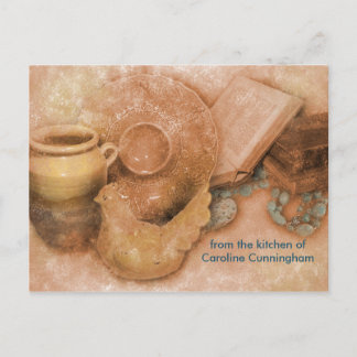 Speciaal geadresseerde kaart met keramische Rooste