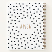 Speciaal gebed tijdschrift | polka dot notitieboek (Achterkant)